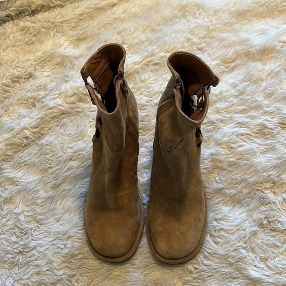 Free People Suede Heeled Booties - Picture 3 of 5